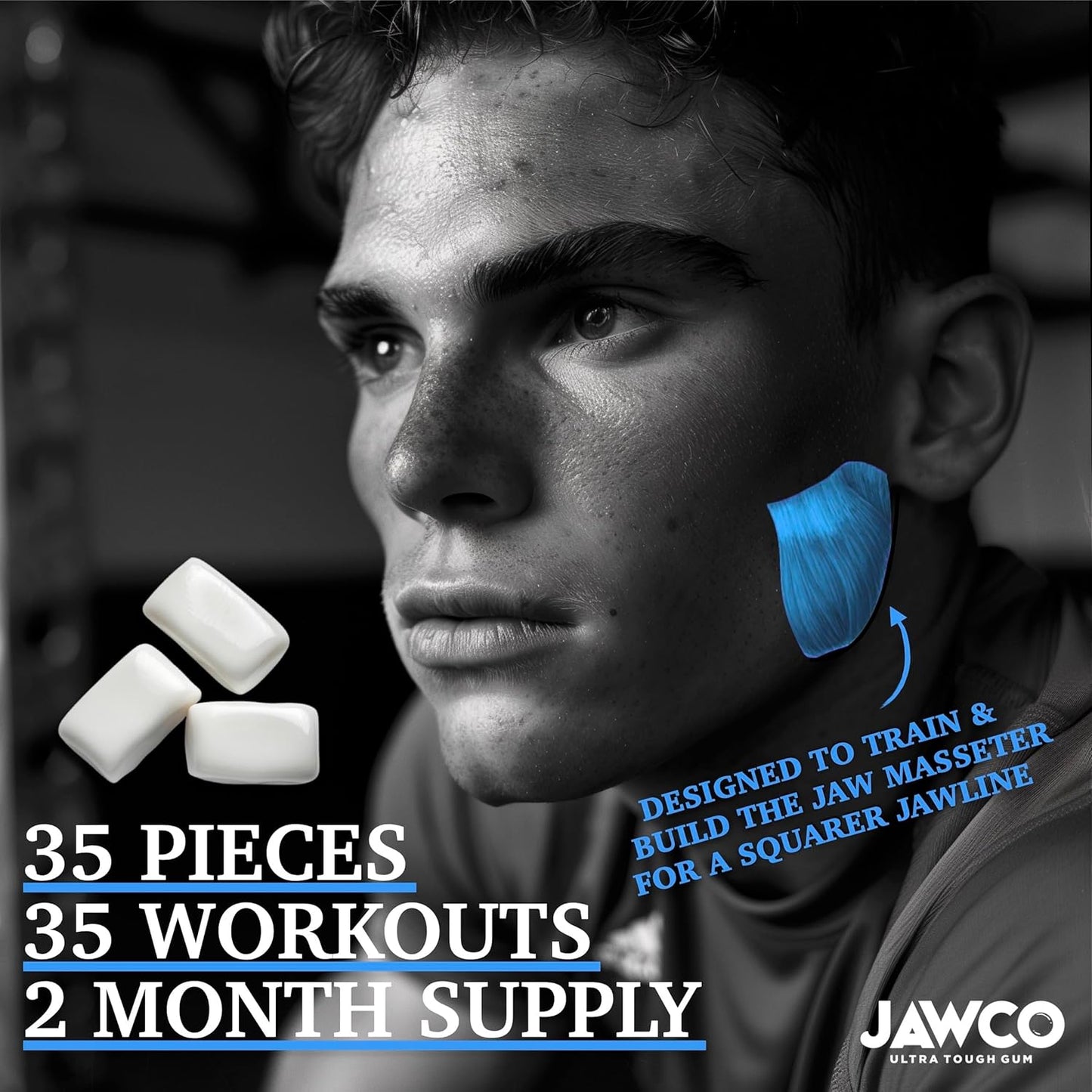 Ultra-Tough Jawline Training Gum